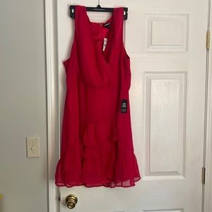 Fuschia a line dress from express size XL NWT